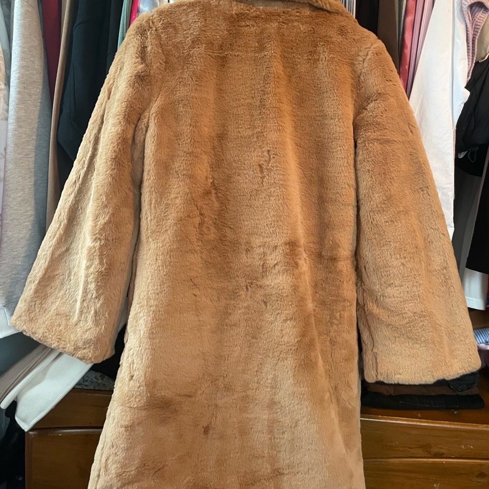 Princess Polly Camel Fur Coat - Picture 5 of 5
